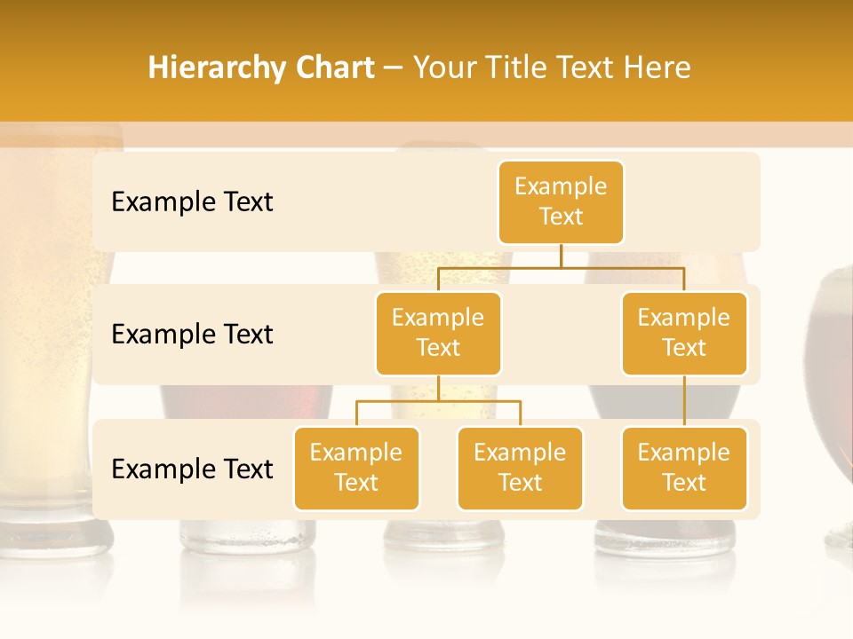 Various Glasses Of Different Beers, Isolated On White PowerPoint Template