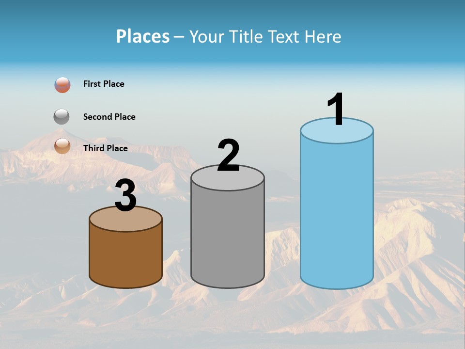 Kitchen With White Island PowerPoint Template