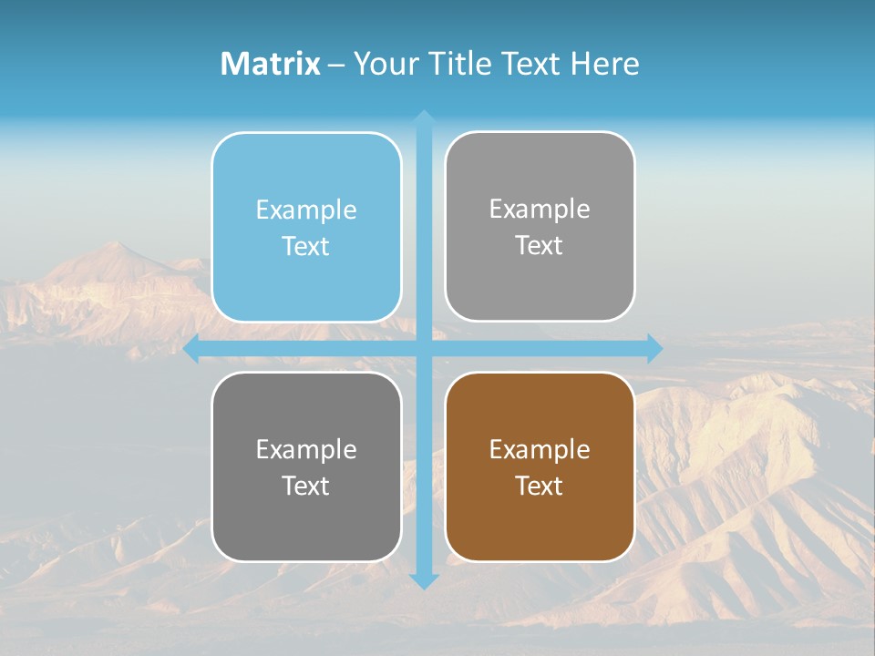 Kitchen With White Island PowerPoint Template