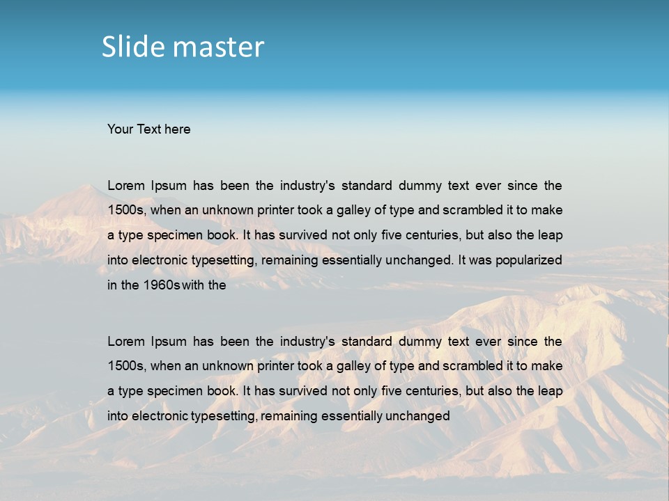 Kitchen With White Island PowerPoint Template