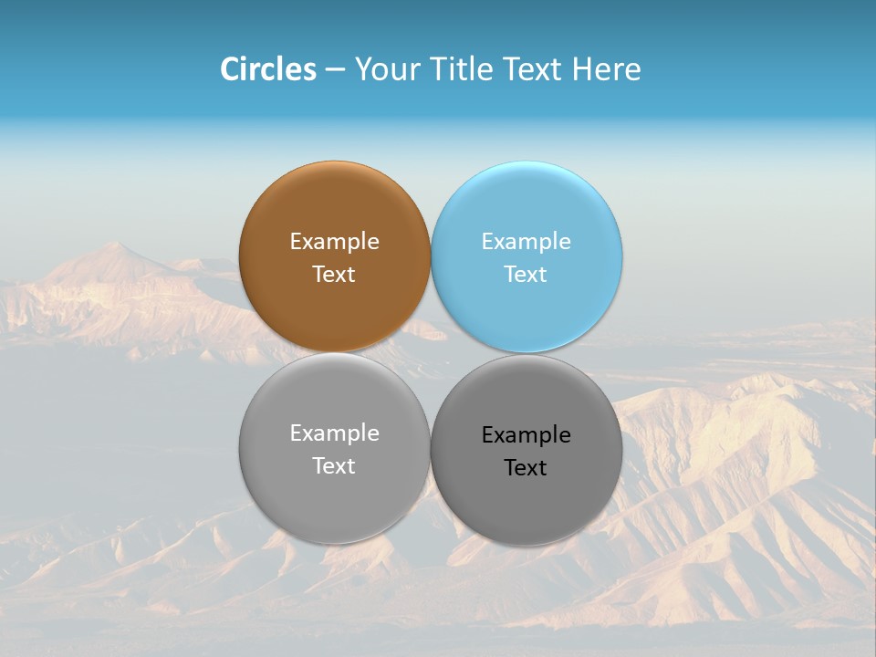 Kitchen With White Island PowerPoint Template