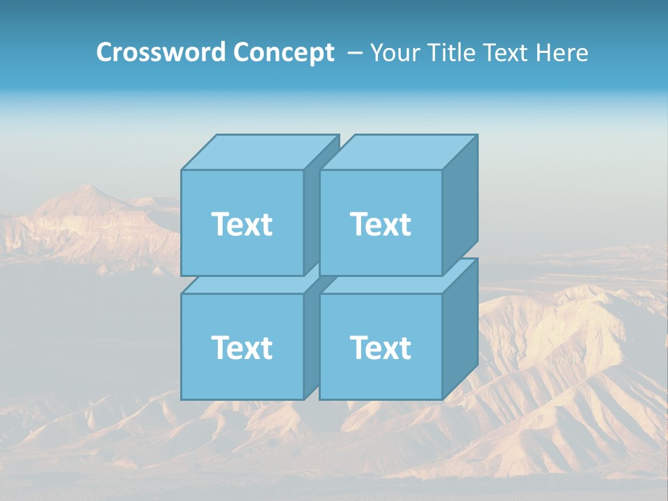 Kitchen With White Island PowerPoint Template