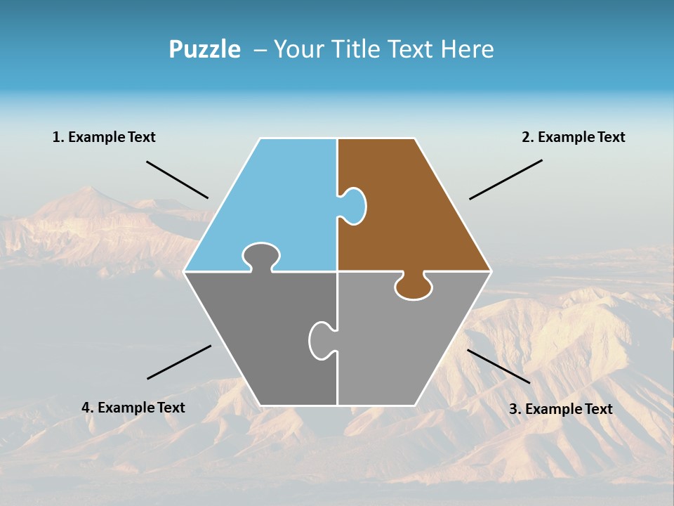 Kitchen With White Island PowerPoint Template