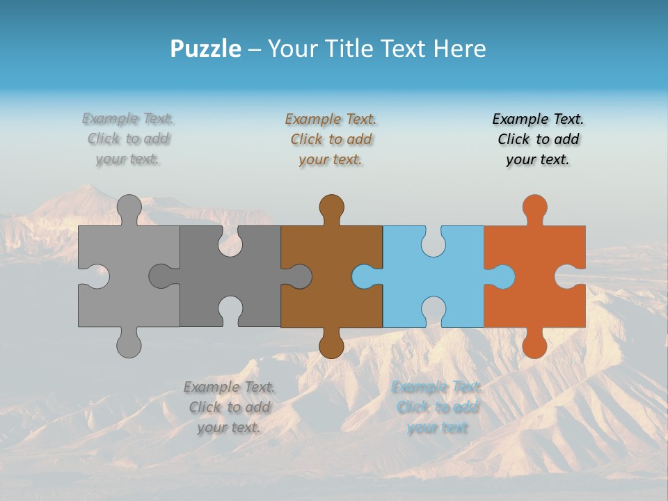 Kitchen With White Island PowerPoint Template