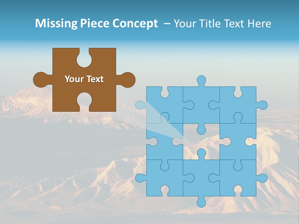 Kitchen With White Island PowerPoint Template