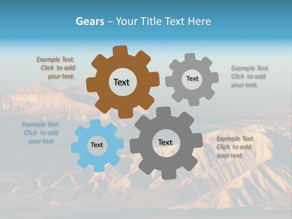 Kitchen With White Island PowerPoint Template