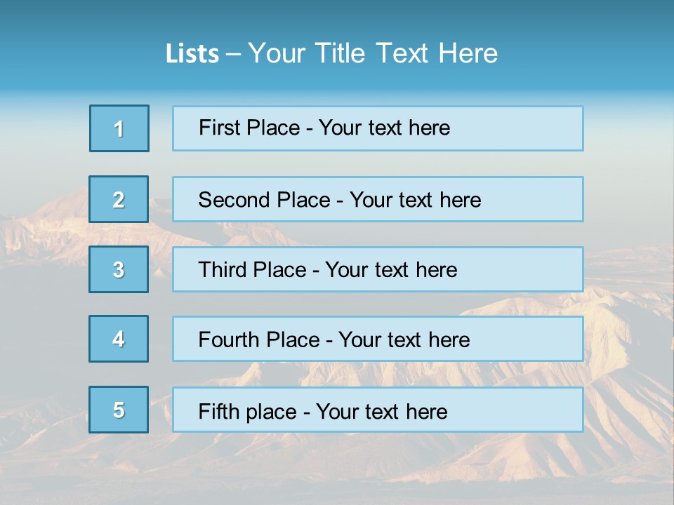 Kitchen With White Island PowerPoint Template