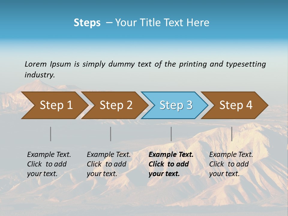 Kitchen With White Island PowerPoint Template