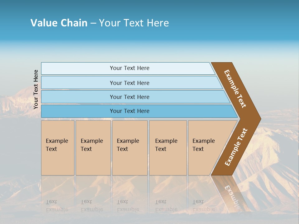 Kitchen With White Island PowerPoint Template