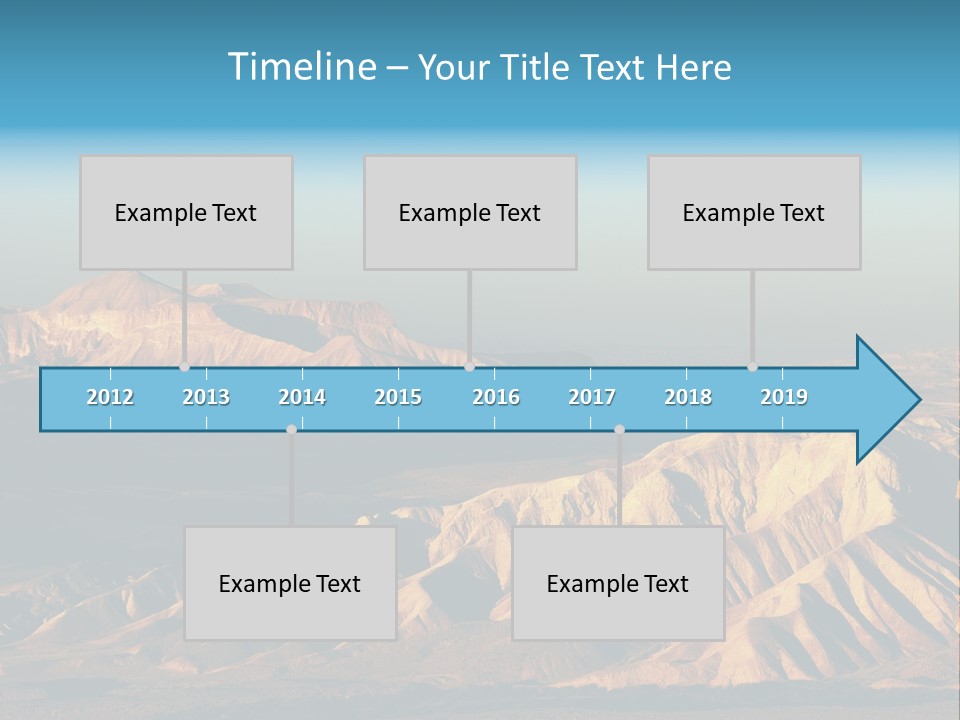 Kitchen With White Island PowerPoint Template