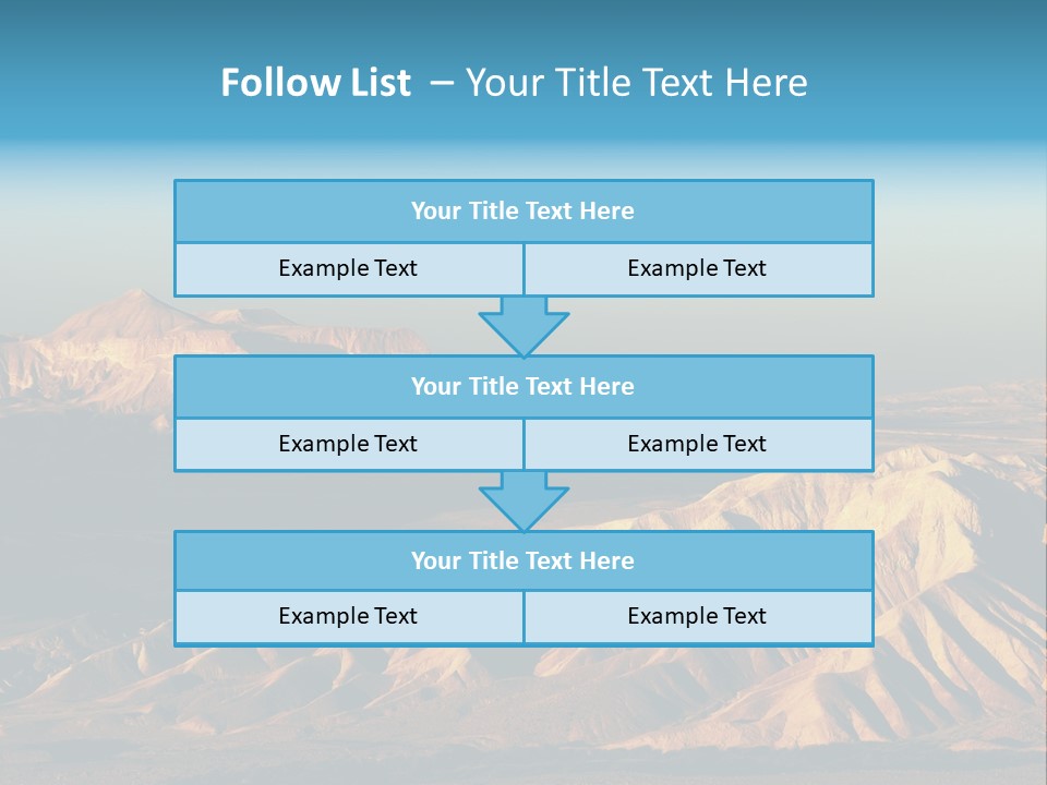 Kitchen With White Island PowerPoint Template