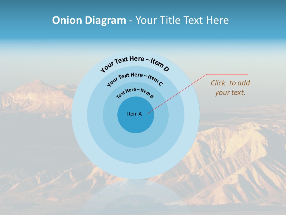 Kitchen With White Island PowerPoint Template