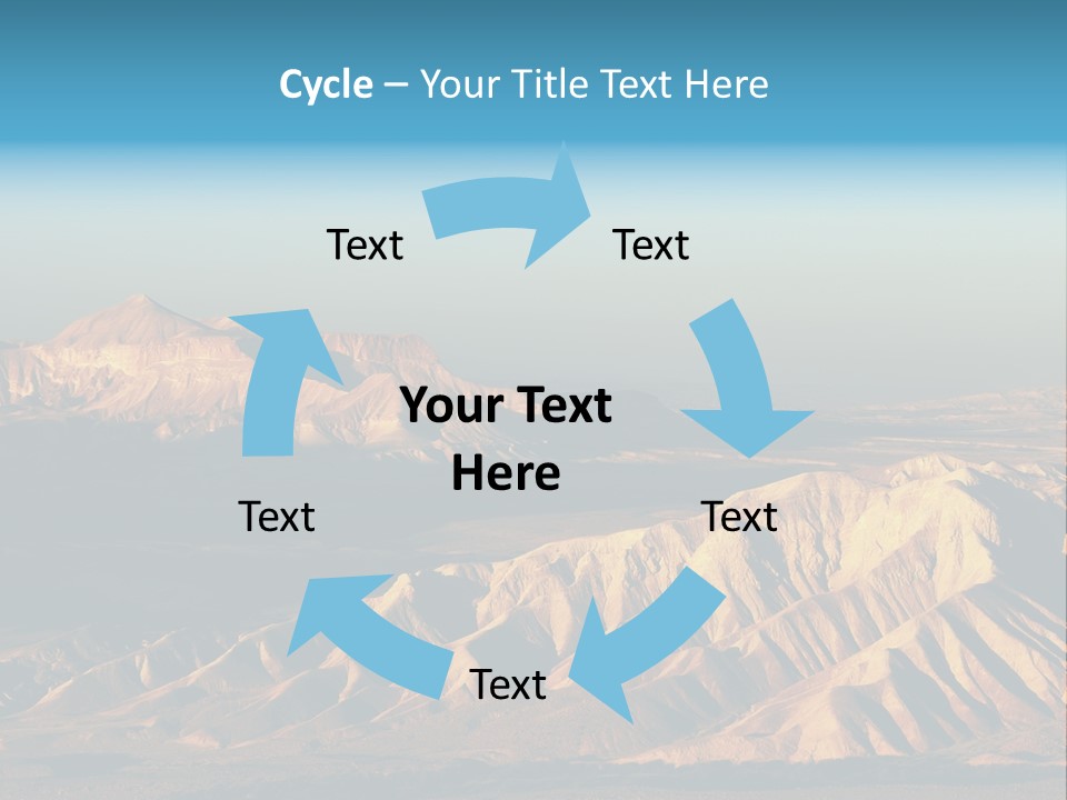 Kitchen With White Island PowerPoint Template