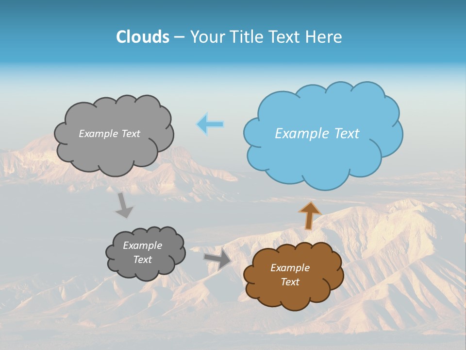 Kitchen With White Island PowerPoint Template