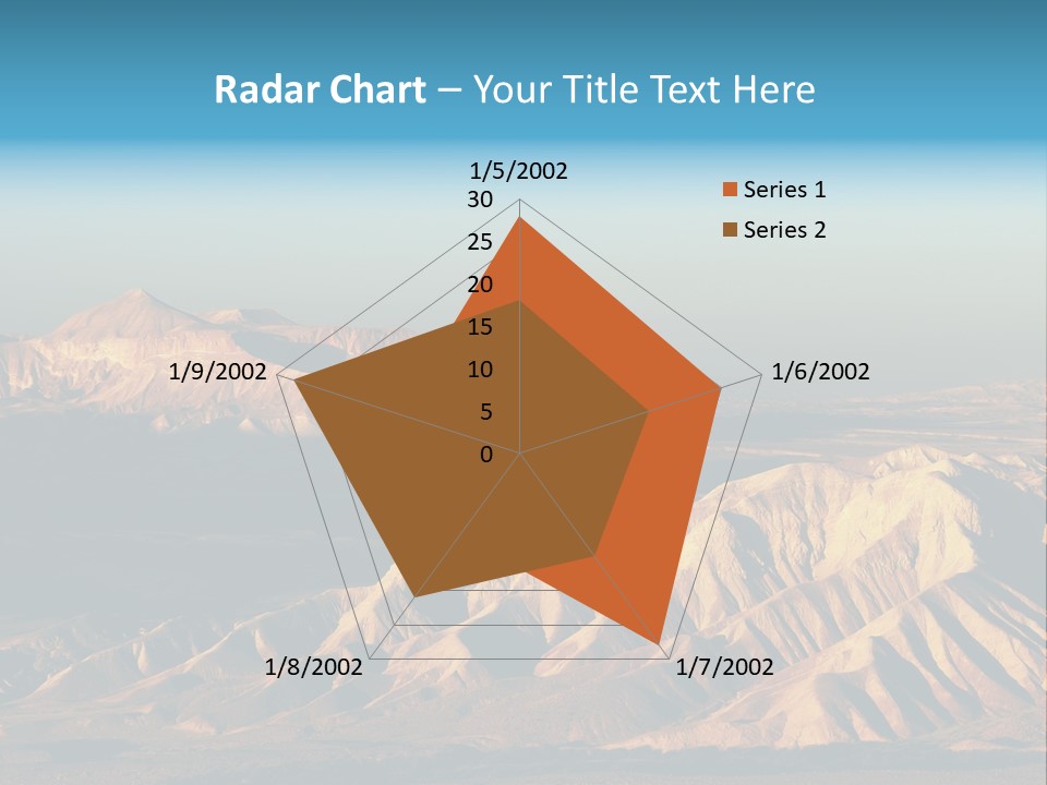 Kitchen With White Island PowerPoint Template