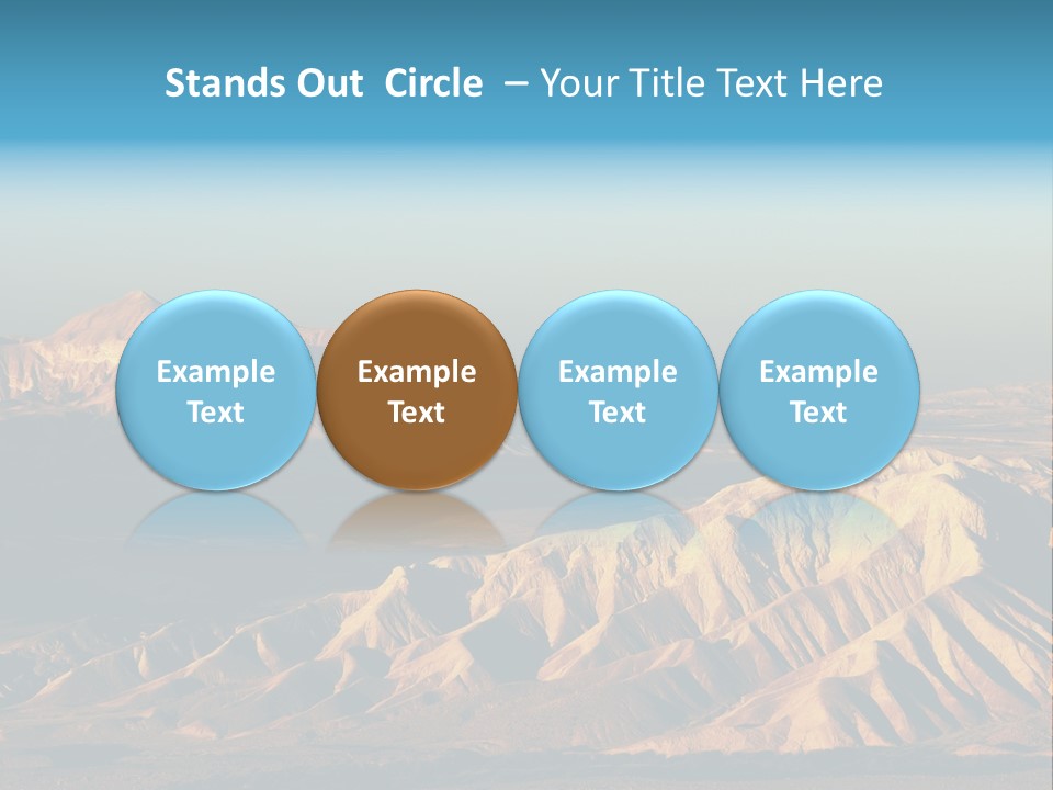 Kitchen With White Island PowerPoint Template