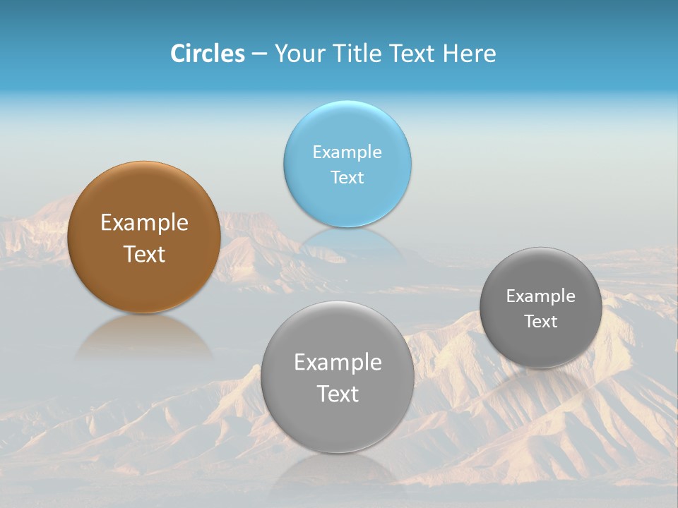 Kitchen With White Island PowerPoint Template