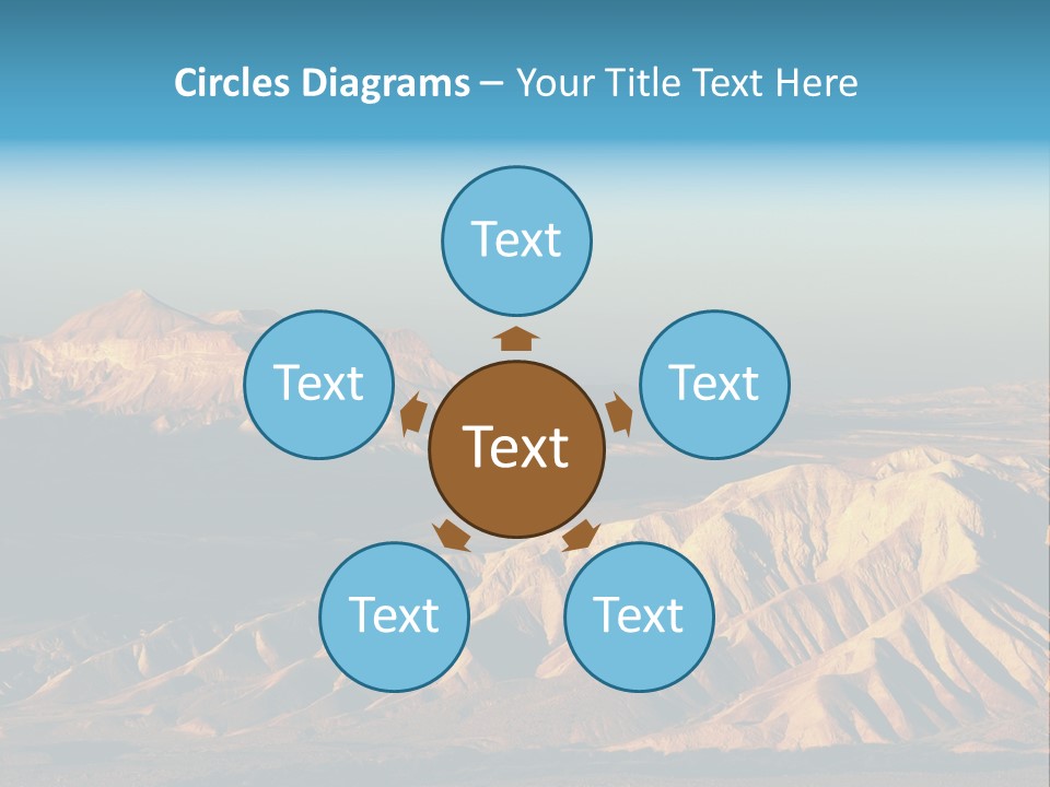 Kitchen With White Island PowerPoint Template