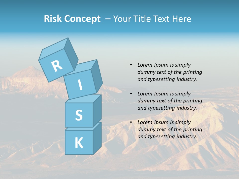 Kitchen With White Island PowerPoint Template