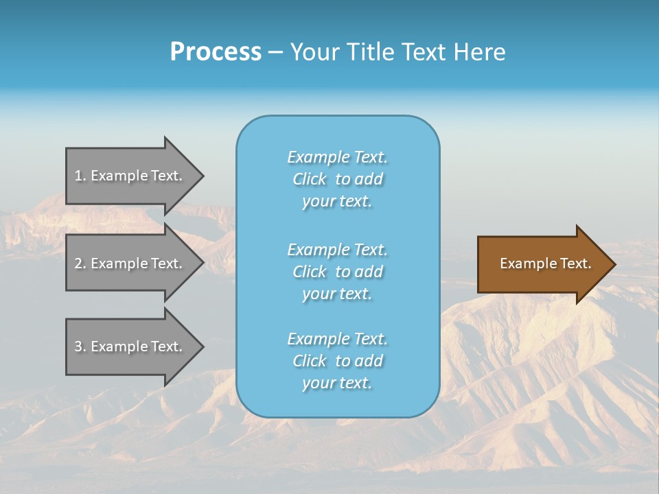 Kitchen With White Island PowerPoint Template