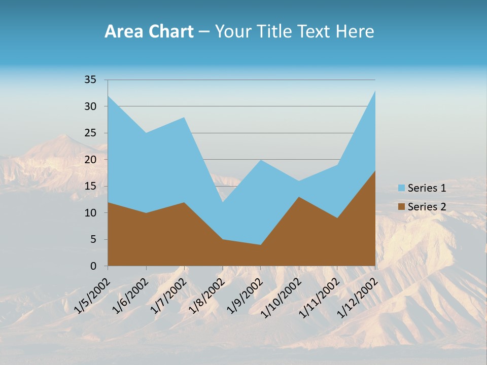 Kitchen With White Island PowerPoint Template