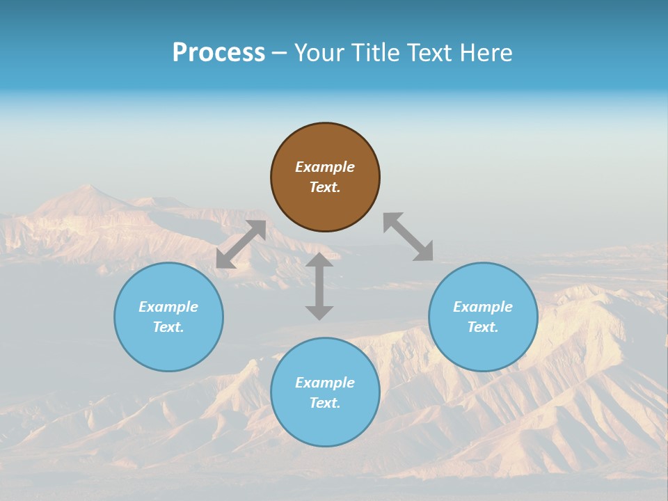 Kitchen With White Island PowerPoint Template