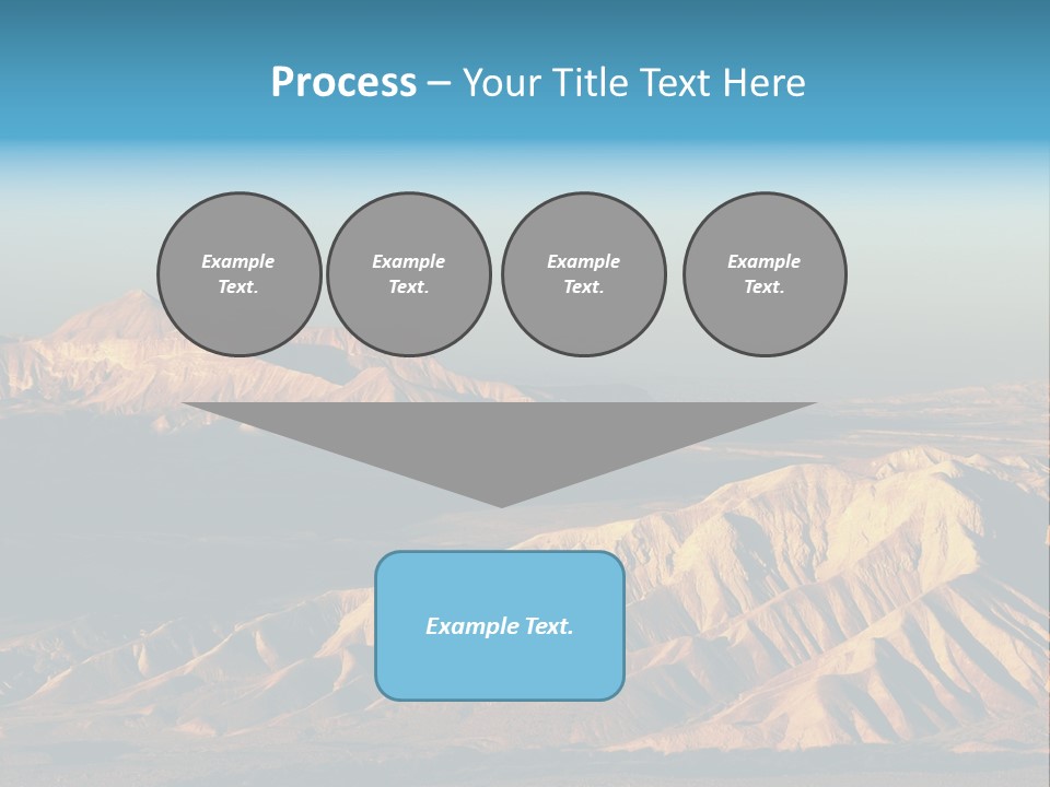 Kitchen With White Island PowerPoint Template