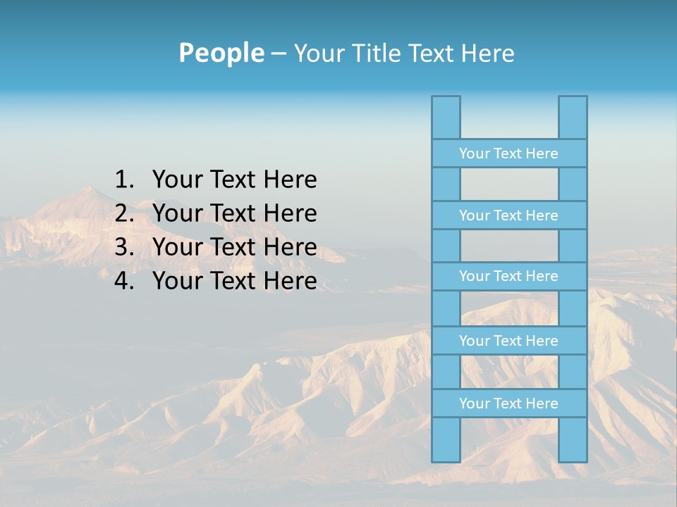 Kitchen With White Island PowerPoint Template