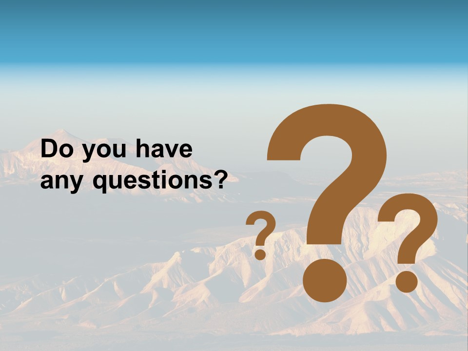 Kitchen With White Island PowerPoint Template