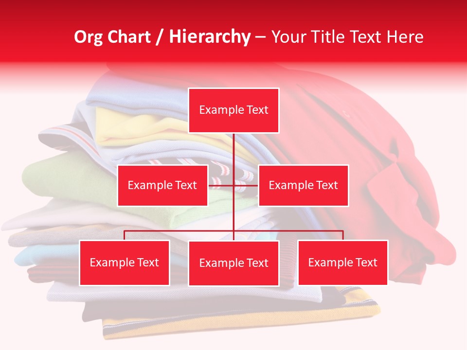 A Pile Of Folded Clothes On A White Background PowerPoint Template