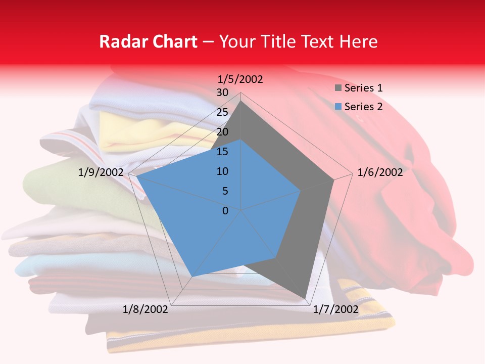 A Pile Of Folded Clothes On A White Background PowerPoint Template