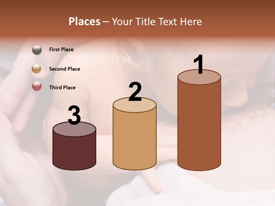 Breastfeeding. Young Mother Feeding Cute Newborn Baby PowerPoint Template