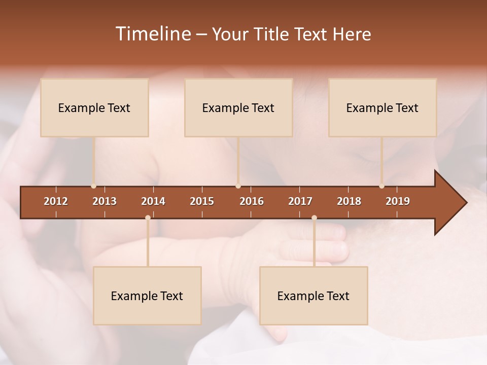 Breastfeeding. Young Mother Feeding Cute Newborn Baby PowerPoint Template