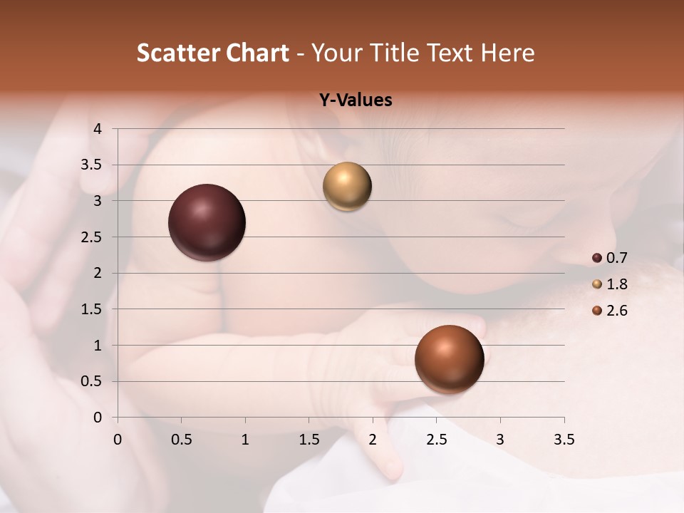 Breastfeeding. Young Mother Feeding Cute Newborn Baby PowerPoint Template