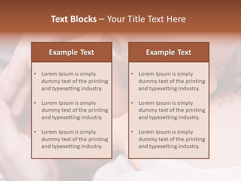 Breastfeeding. Young Mother Feeding Cute Newborn Baby PowerPoint Template