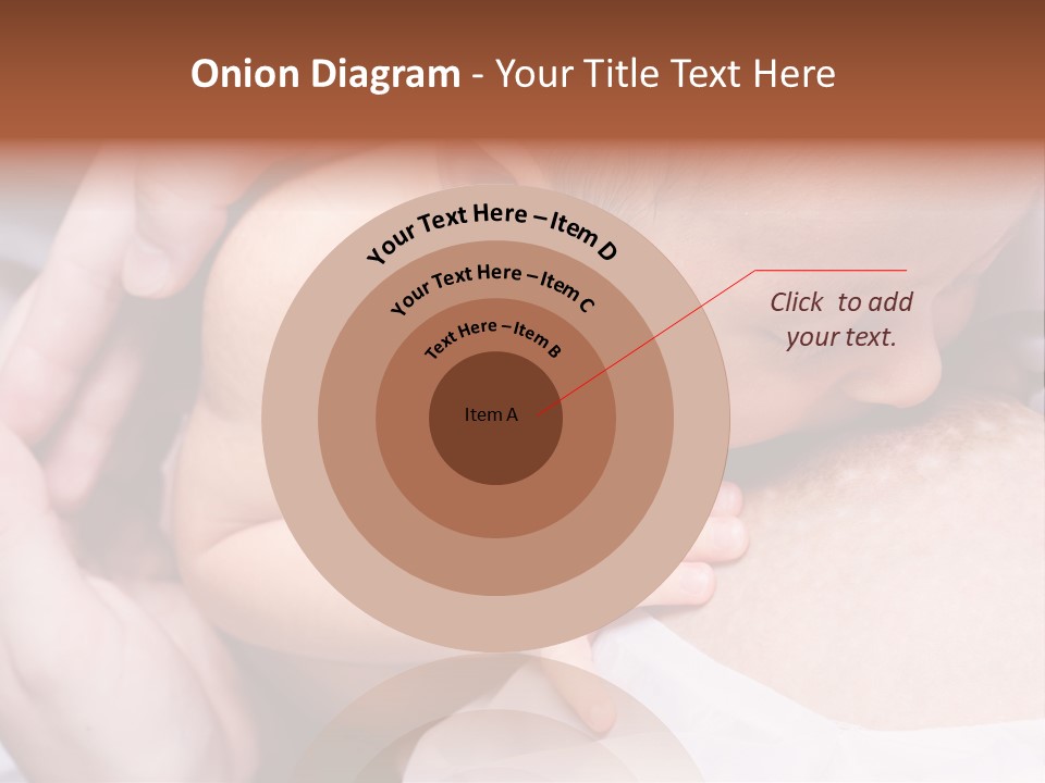 Breastfeeding. Young Mother Feeding Cute Newborn Baby PowerPoint Template