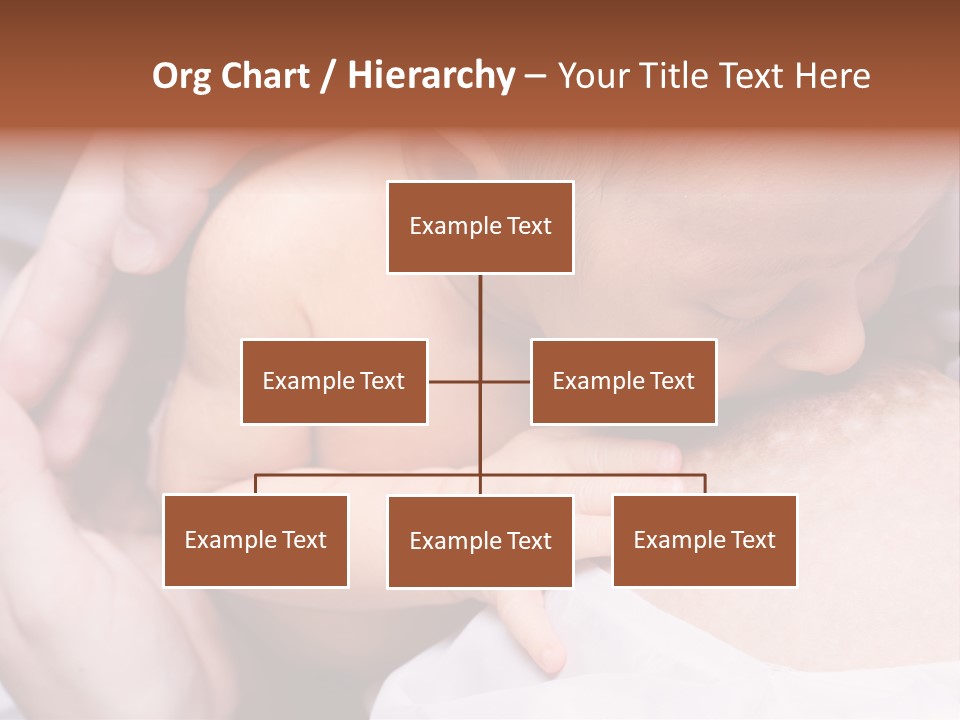 Breastfeeding. Young Mother Feeding Cute Newborn Baby PowerPoint Template