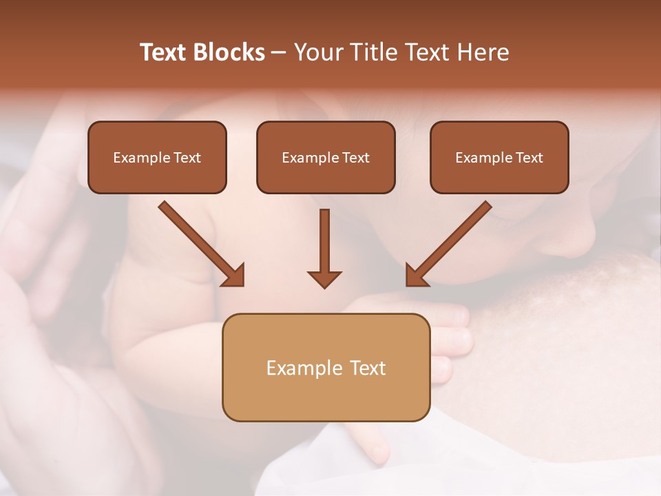 Breastfeeding. Young Mother Feeding Cute Newborn Baby PowerPoint Template