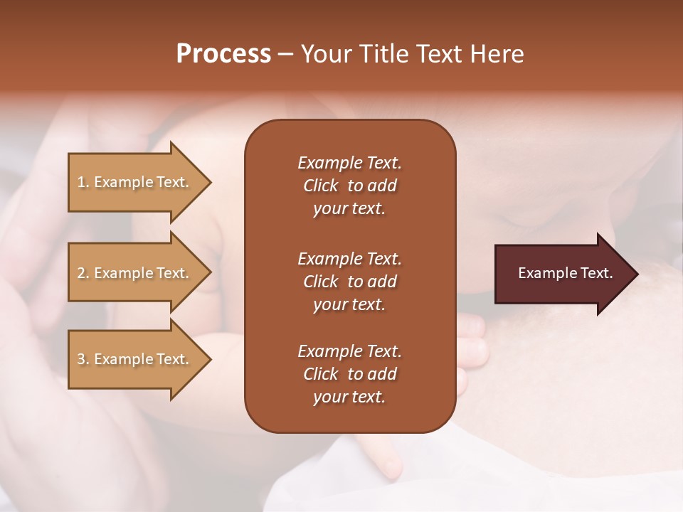 Breastfeeding. Young Mother Feeding Cute Newborn Baby PowerPoint Template