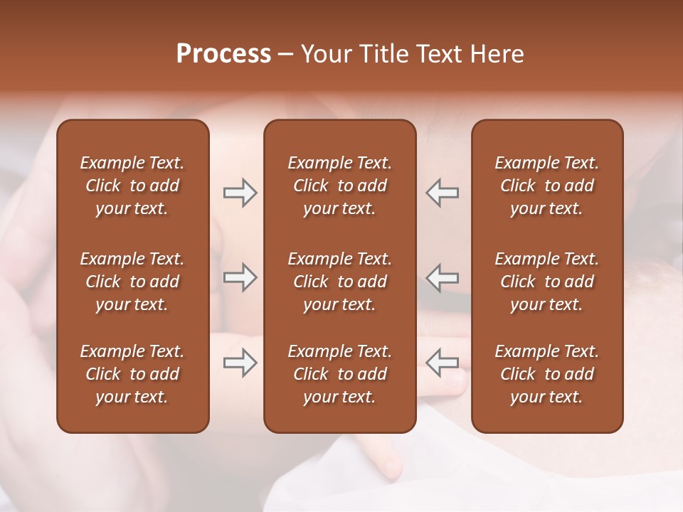 Breastfeeding. Young Mother Feeding Cute Newborn Baby PowerPoint Template