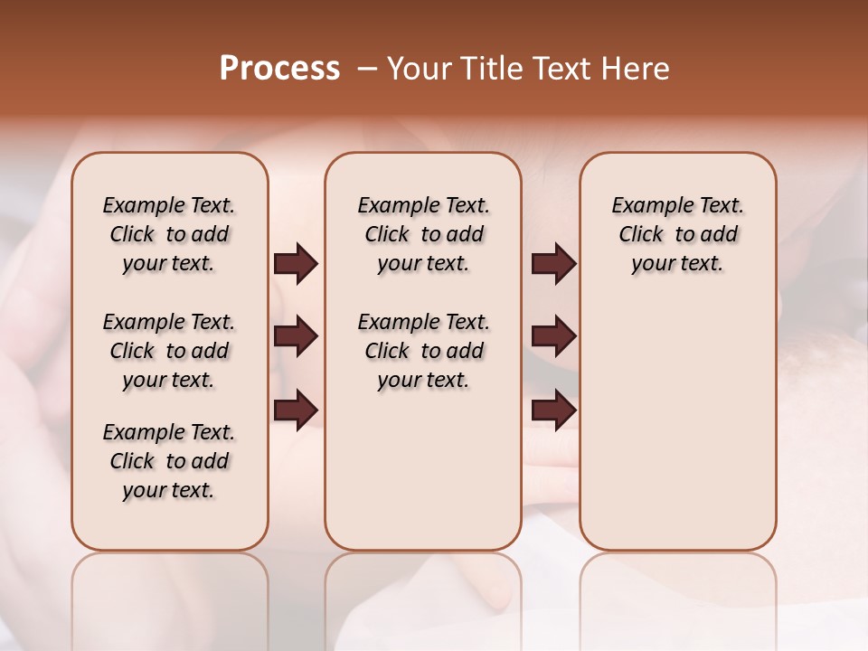 Breastfeeding. Young Mother Feeding Cute Newborn Baby PowerPoint Template