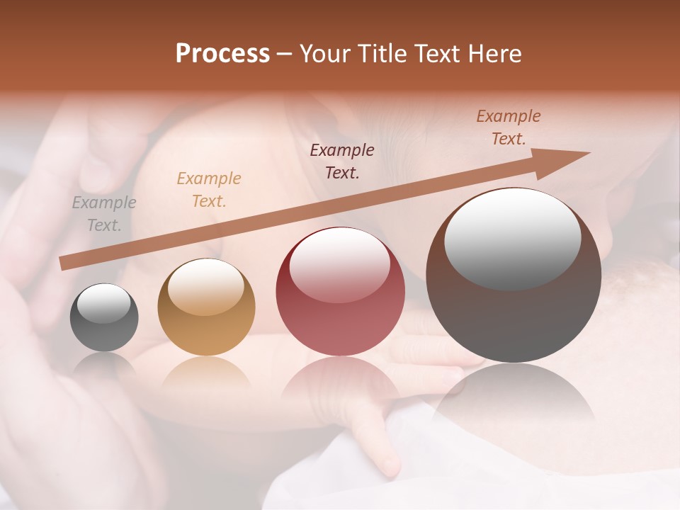 Breastfeeding. Young Mother Feeding Cute Newborn Baby PowerPoint Template