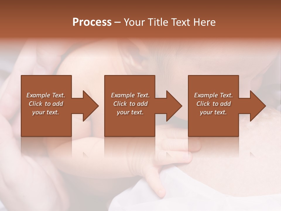 Breastfeeding. Young Mother Feeding Cute Newborn Baby PowerPoint Template