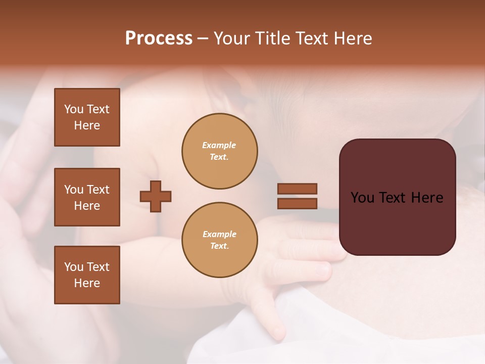 Breastfeeding. Young Mother Feeding Cute Newborn Baby PowerPoint Template