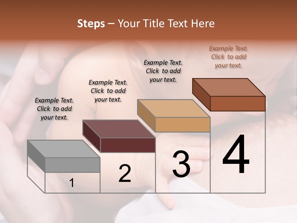 Breastfeeding. Young Mother Feeding Cute Newborn Baby PowerPoint Template