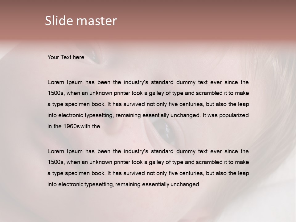 Baby With Rash PowerPoint Template