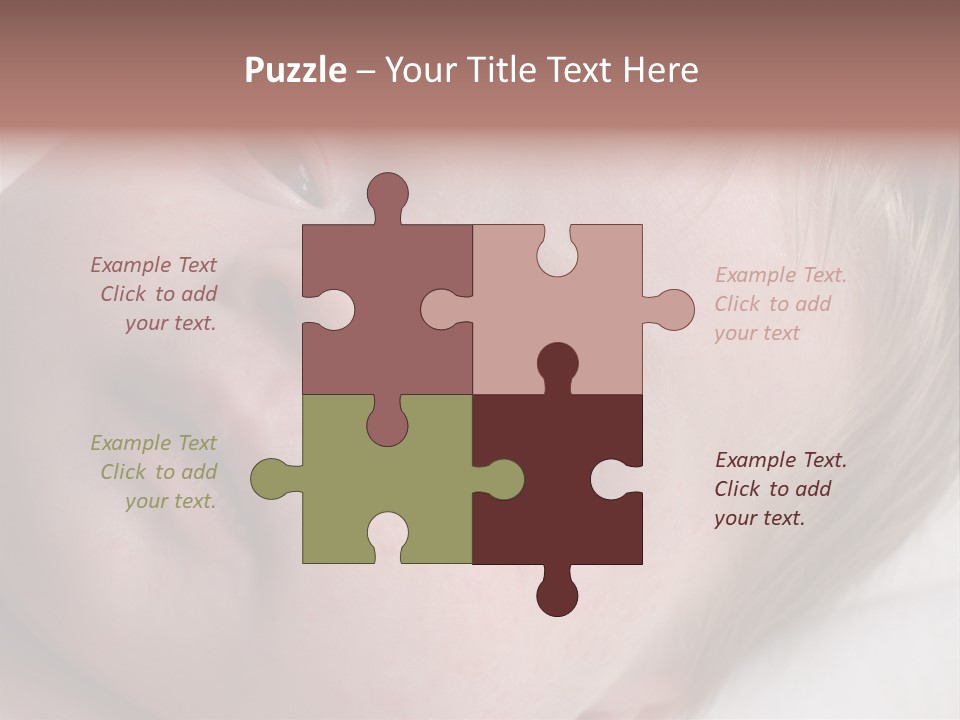 Baby With Rash PowerPoint Template