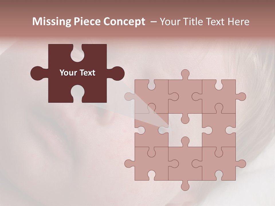 Baby With Rash PowerPoint Template