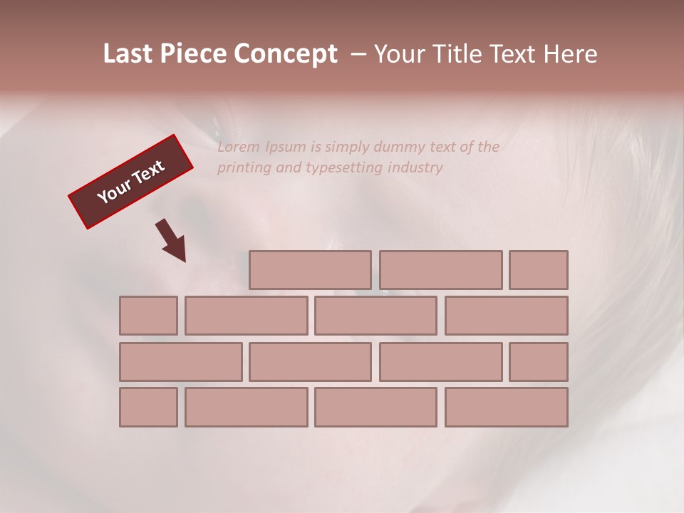 Baby With Rash PowerPoint Template