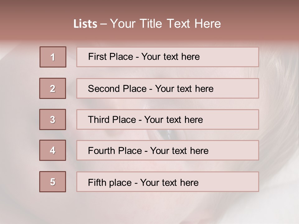 Baby With Rash PowerPoint Template